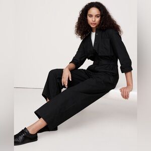 NWT! Banana Republic Black Cotton Poplin Boiler Suit  - Multiple 🍋